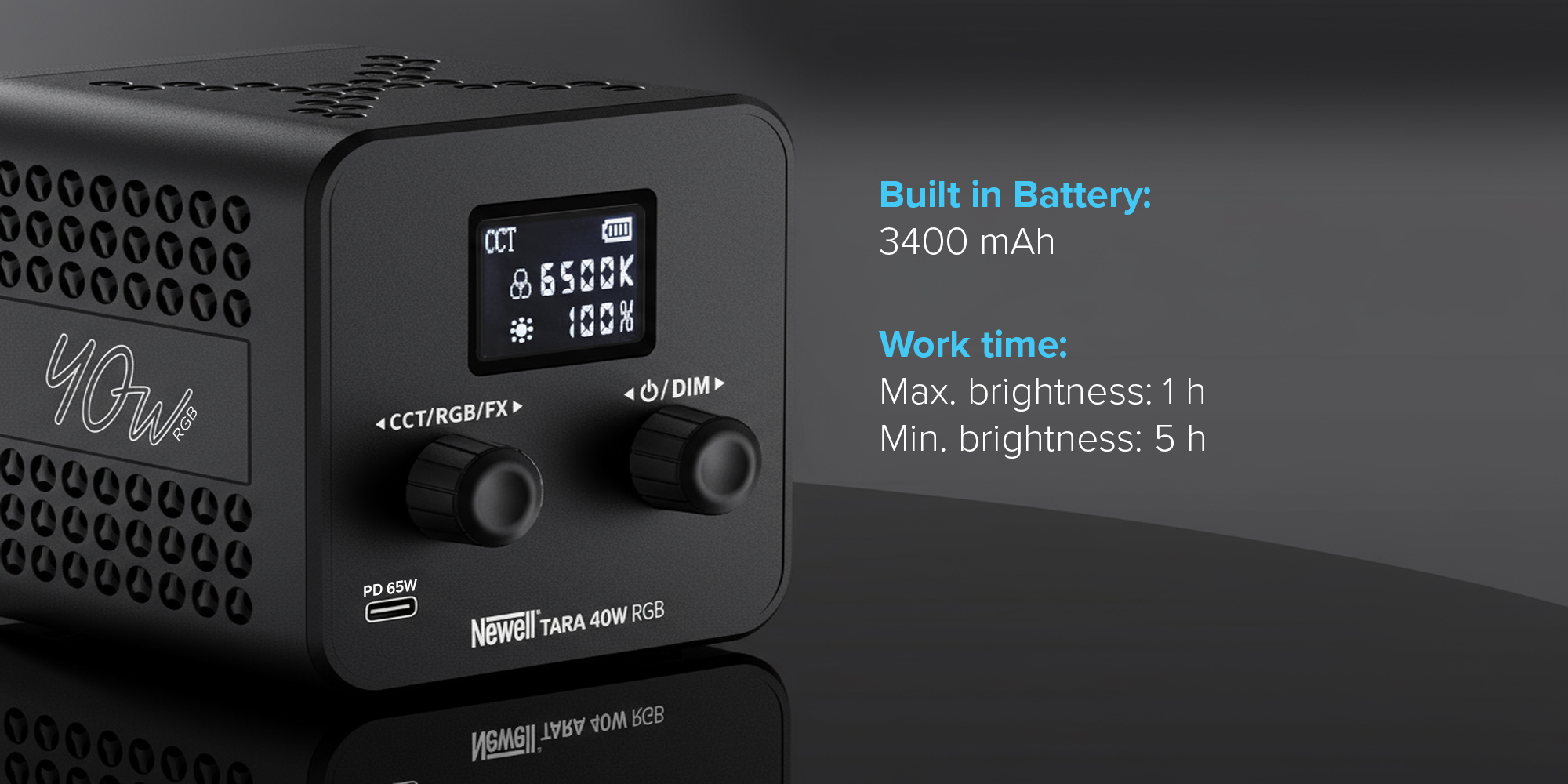 Lampa LED Newell Tara 40 RGB